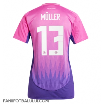 Germania Thomas Muller #13 Echipament de Fotbal Replică European 2024 Femei Deplasare